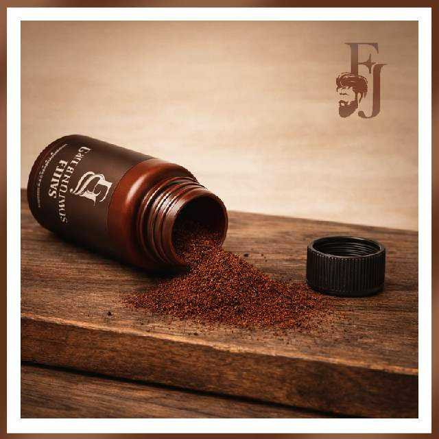 پودر پرپشت کننده مو اف جی FJ( رنگ قهوه ای و مشکی)